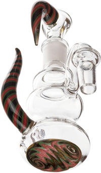 WigWag Dry Ash Catcher Set w/ 14mm Joint, 90˚ Angle, by MK100 Glass