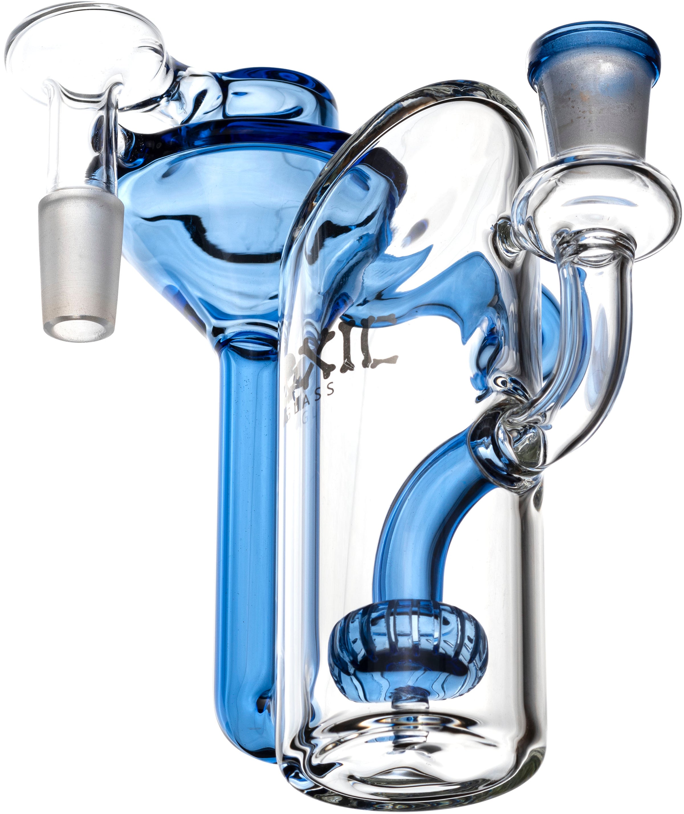 UFO Recycler Ash Catcher w/ 14mm Joint, 90˚ Angle, by Toxic Glass