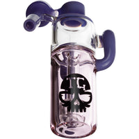 Color Tube Ash Catcher w/ 14mm Joint, 45˚ Angle, by Toxic Glass