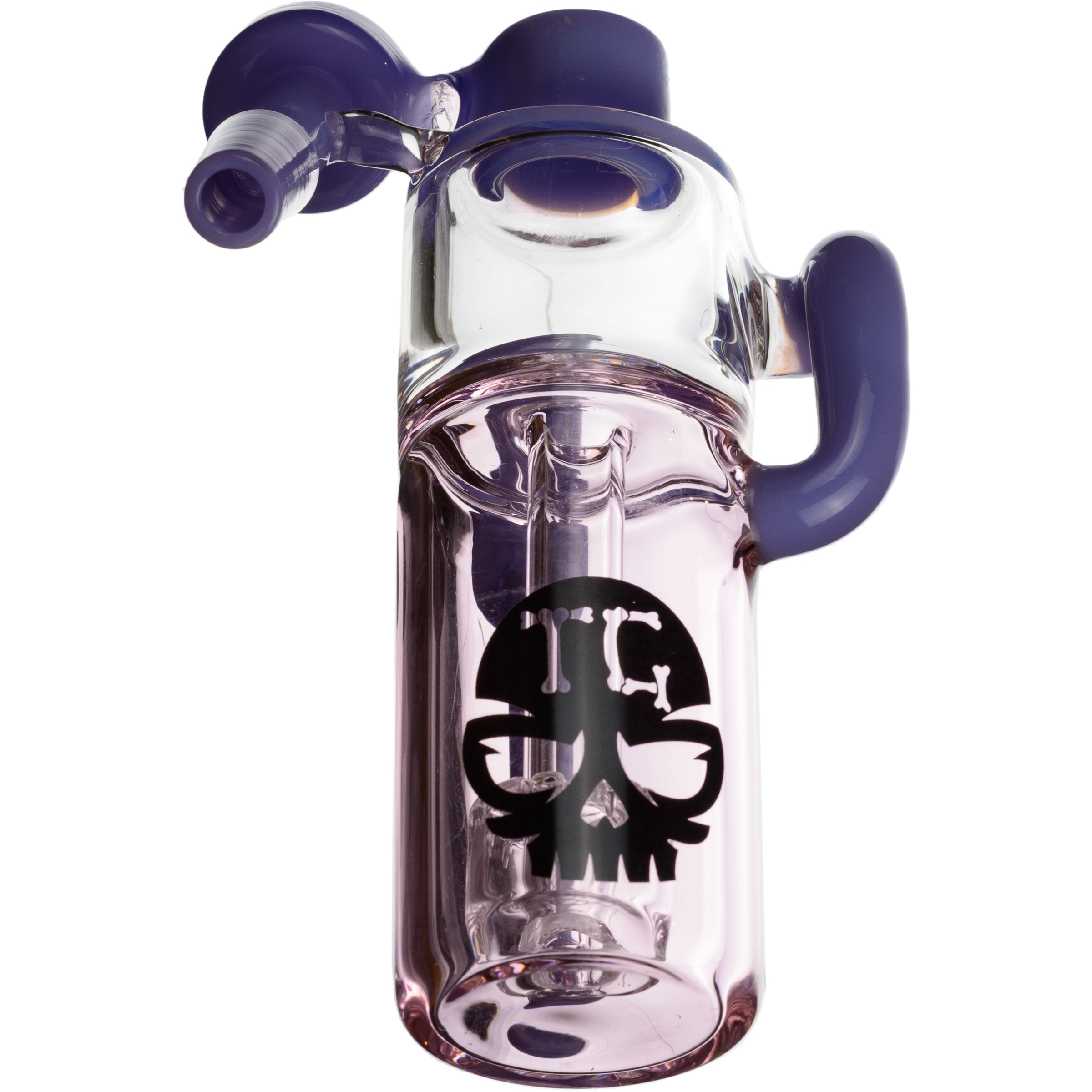 Color Tube Ash Catcher w/ 14mm Joint, 45˚ Angle, by Toxic Glass