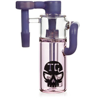 Color Tube Ash Catcher w/ 14mm Joint, 90˚ Angle, by Toxic Glass
