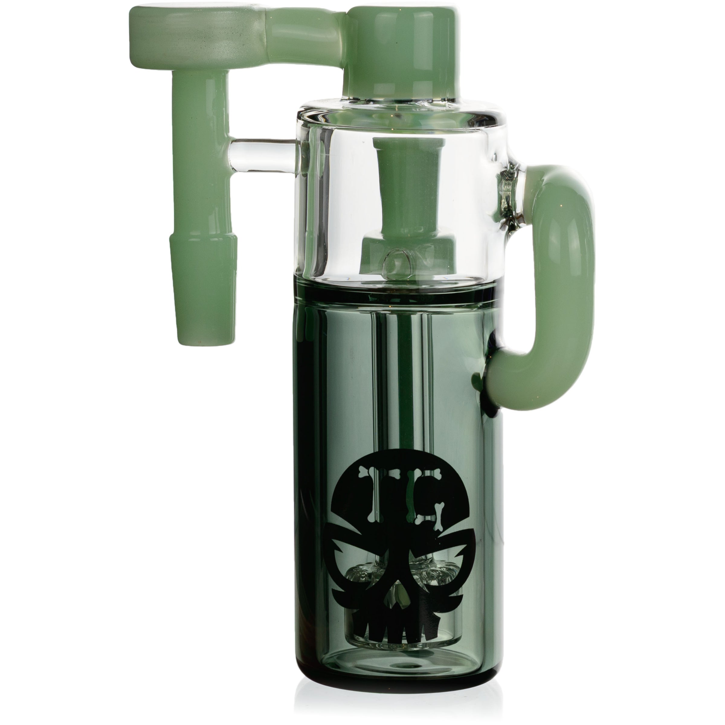 Color Tube Ash Catcher w/ 14mm Joint, 90˚ Angle, by Toxic Glass