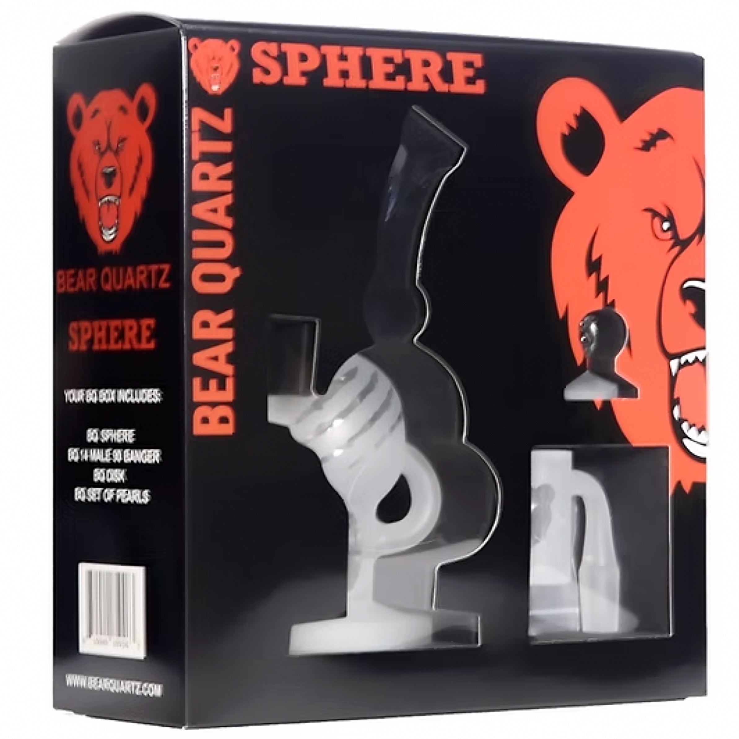 7" Sandblasted Sphere Rig, by Bear Quartz
