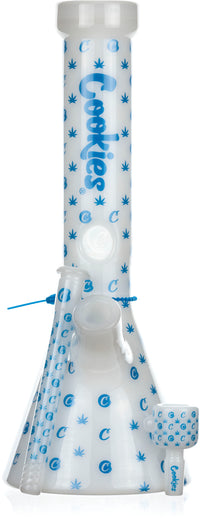 13" V Beaker Bong, by Cookies Glass
