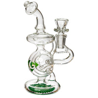 7" Orb Recycler Rig, by Diamond Glass (free banger included) - BKRY Inc.