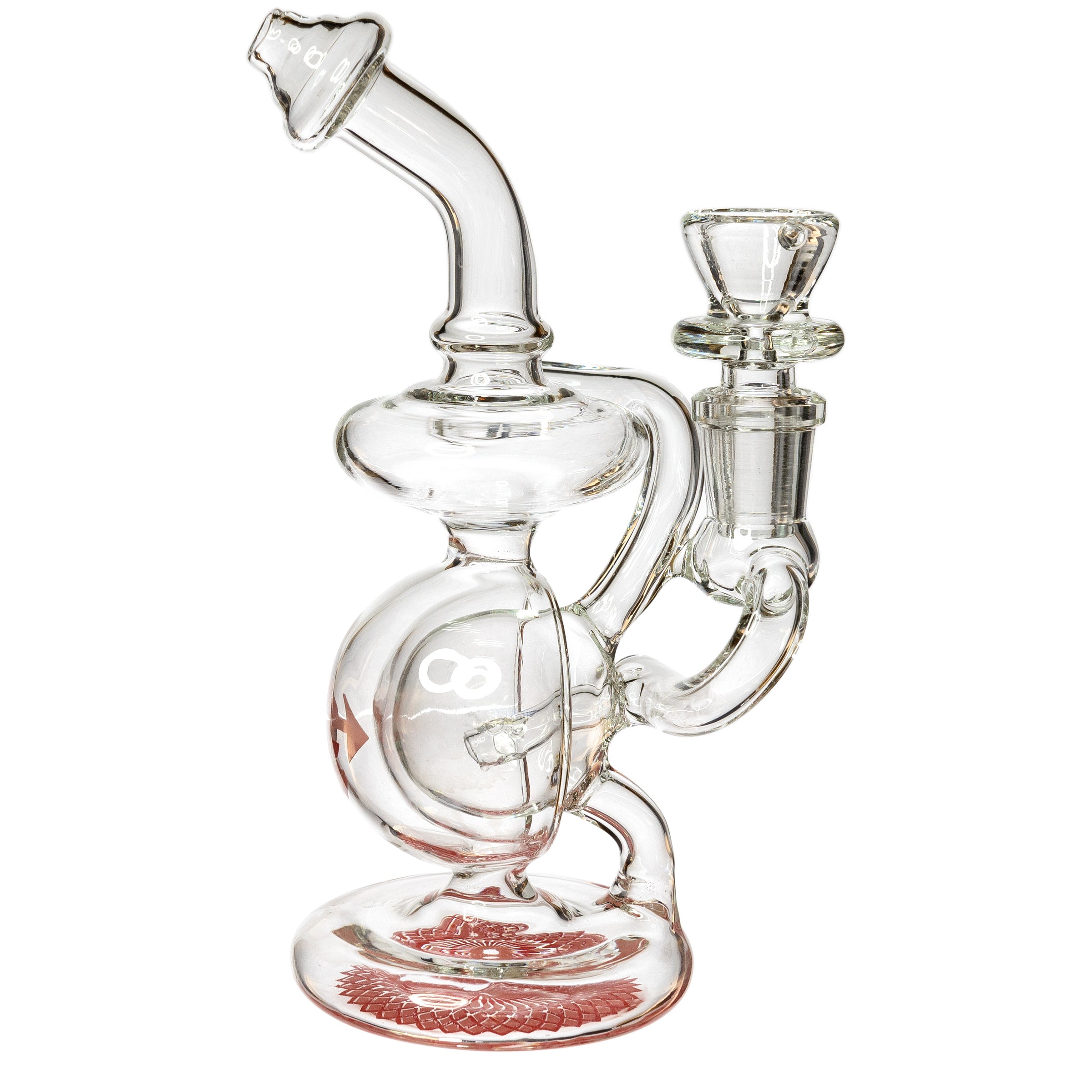 7" Orb Recycler Rig, by Diamond Glass (free banger included) - BKRY Inc.