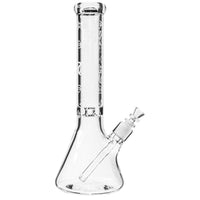 15" Heavy 7mm Beaker Bong w/ Sandblasted Logo, by Diamond Glass - BKRY Inc.