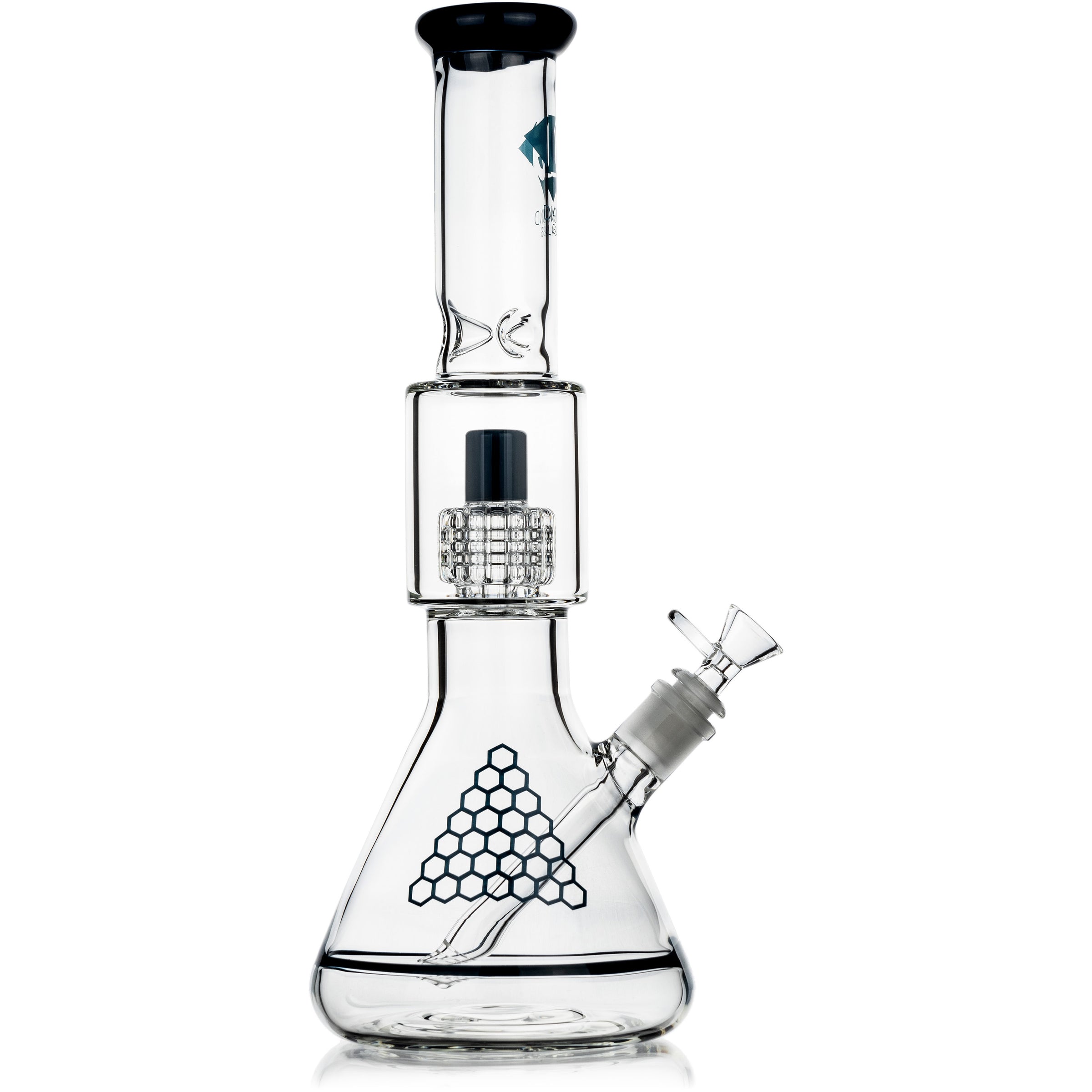 15" Matrix Showerhead Beaker Bong, by Diamond Glass - BKRY Inc.