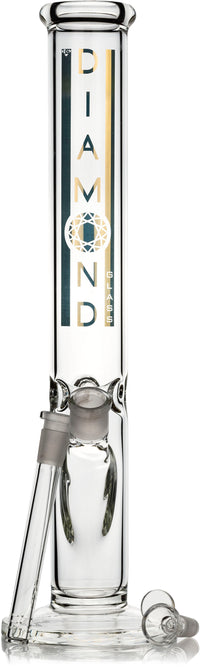 16" Signature Straight Tube Bong, by Diamond Glass