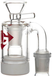 Ash Catcher Reclaimer w/ 14mm Joint, 90˚ Angle, by Diamond Glass