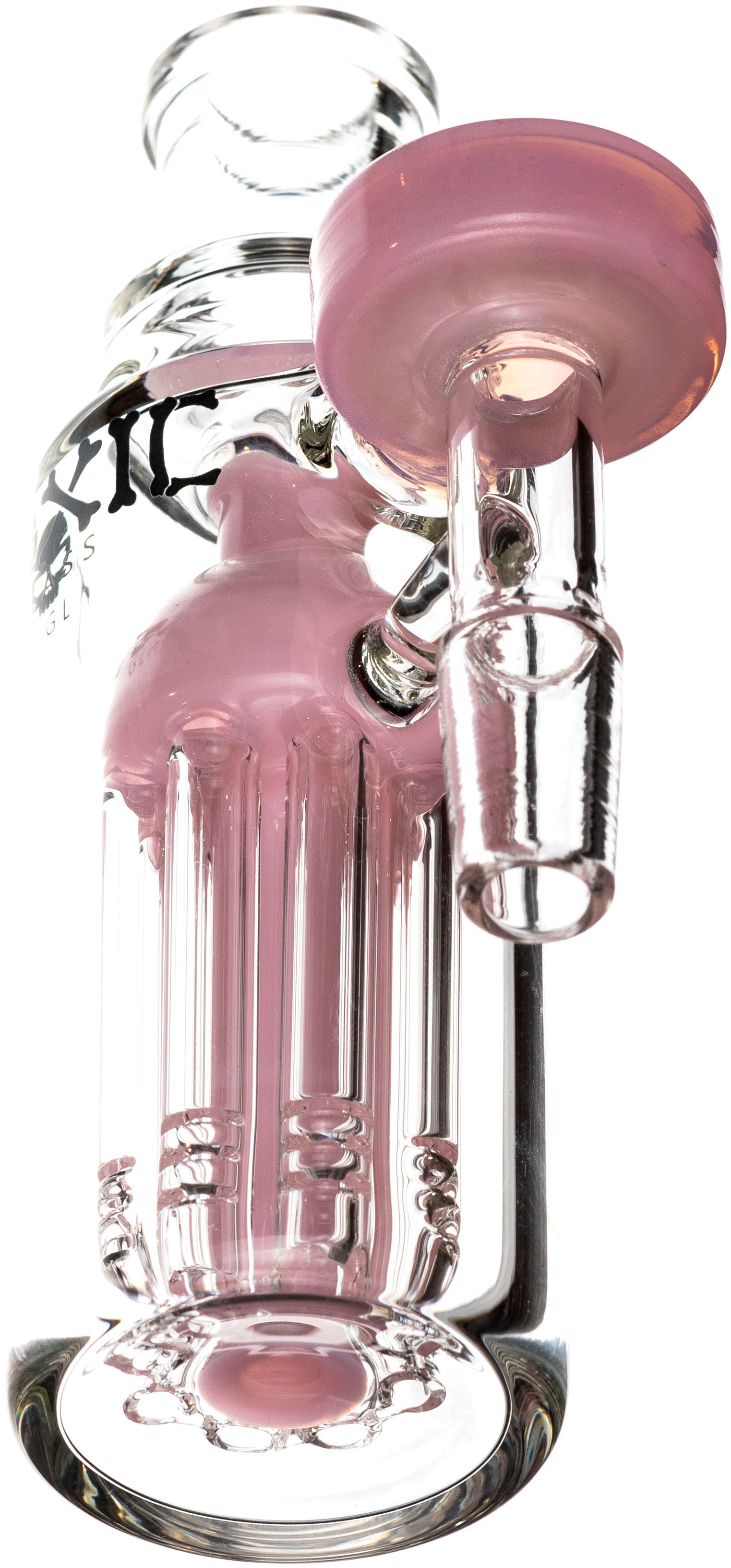 Multi-Arm Tree Perc Ash Catcher w/ 14mm Joint, 90˚ Angle, by Toxic Glass