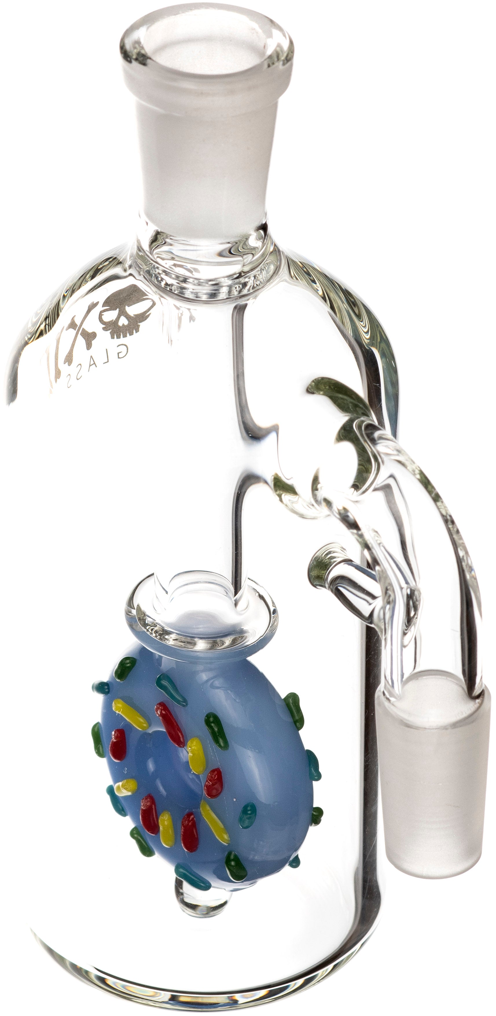 Donut Ash Catcher w/ 14mm Joint, 90˚ Angle, by Toxic Glass