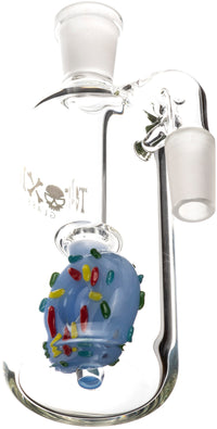 Donut Ash Catcher w/ 14mm Joint, 90˚ Angle, by Toxic Glass