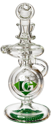7" Orb Recycler Rig, by Diamond Glass (free banger included) - Bat Kountry