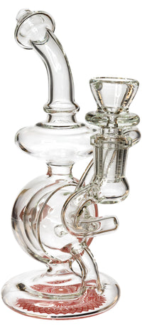 7" Orb Recycler Rig, by Diamond Glass (free banger included) - Bat Kountry
