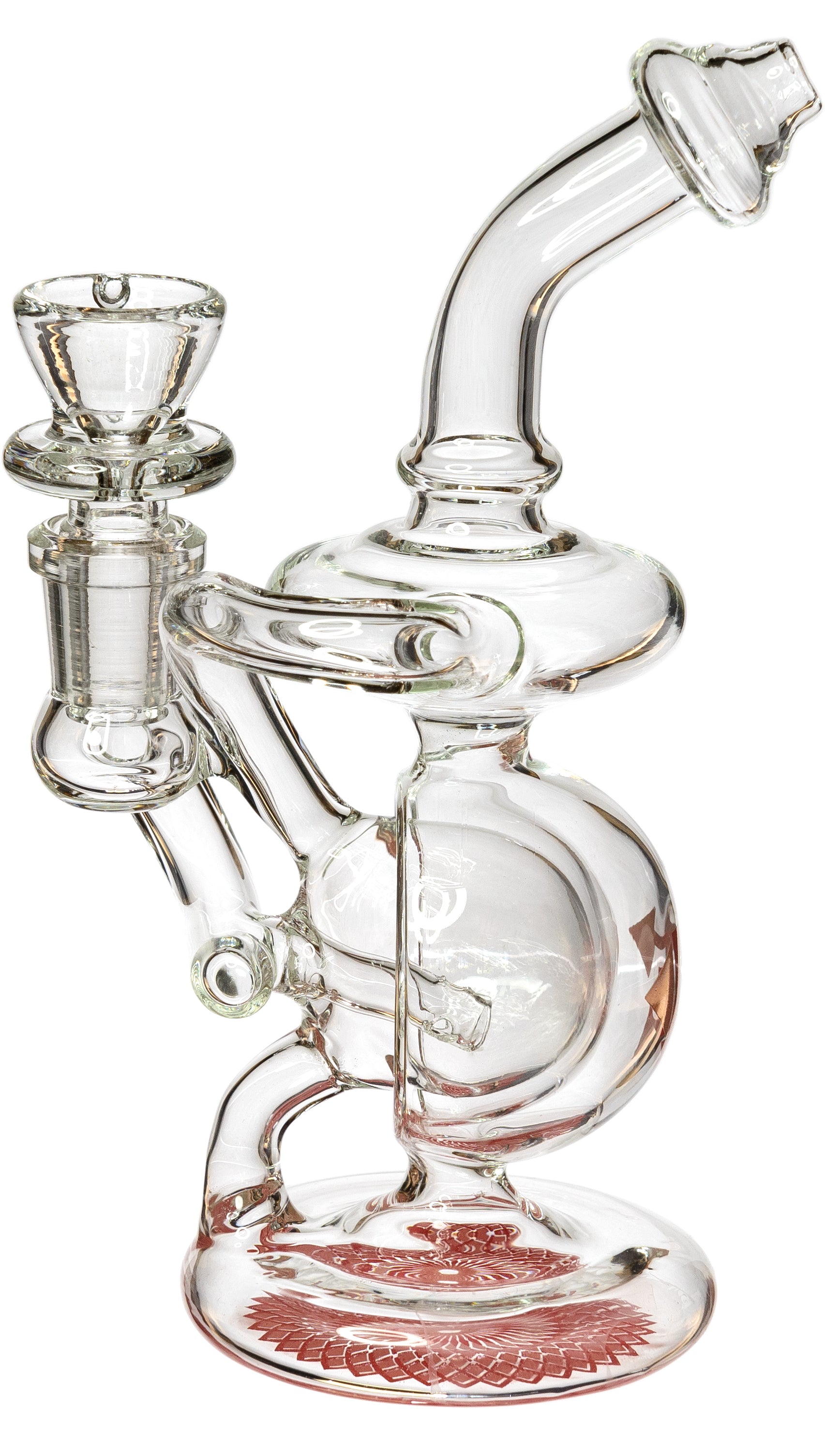 7" Orb Recycler Rig, by Diamond Glass (free banger included) - Bat Kountry
