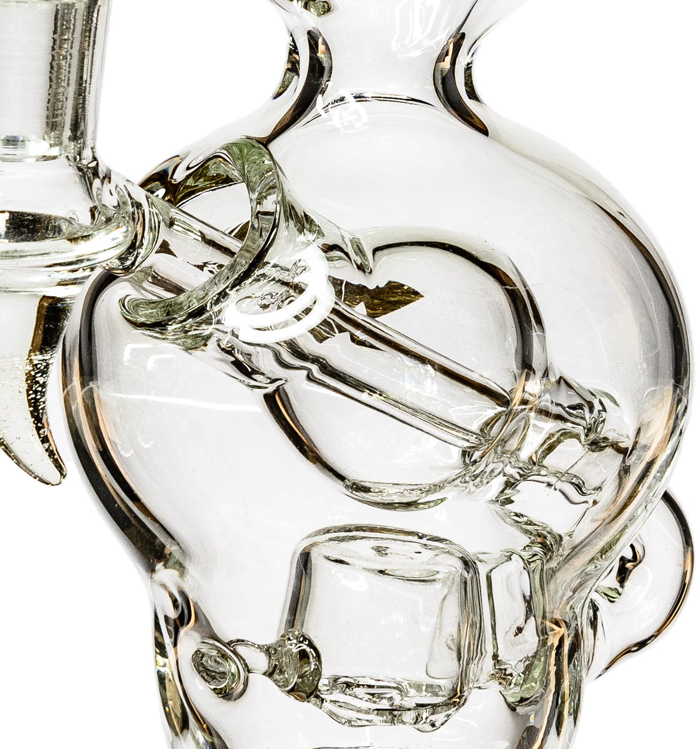 8" Bubble Recycler Rig, by Diamond Glass (free banger included) - Bat Kountry