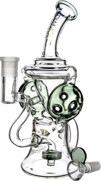9" Rig w/ Headphones Swiss Recycler, by Diamond Glass (free banger included) - Bat Kountry