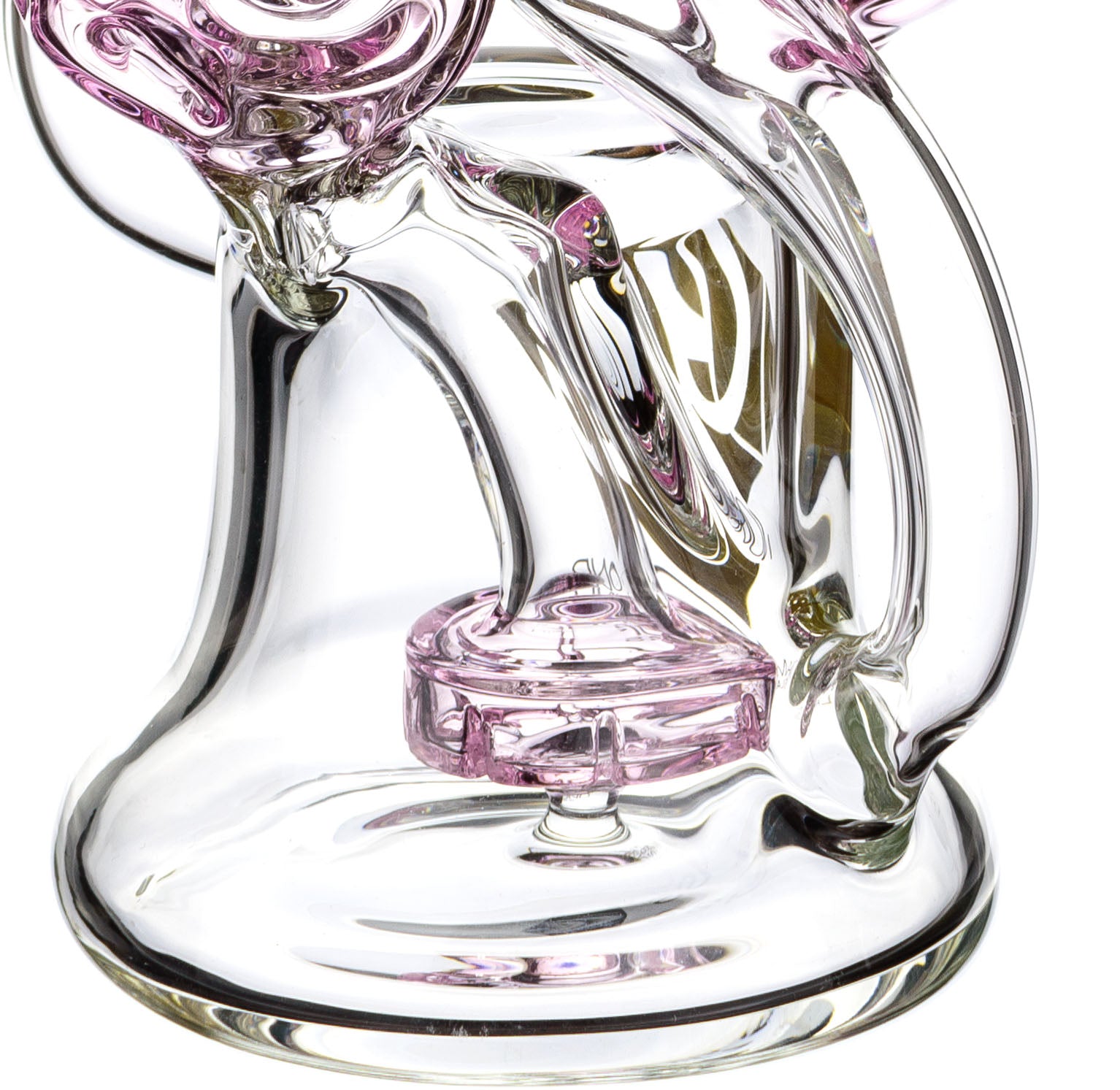 9" Rig w/ Headphones Swiss Recycler, by Diamond Glass (free banger included) - Bat Kountry