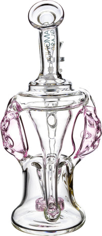 9" Rig w/ Headphones Swiss Recycler, by Diamond Glass (free banger included) - Bat Kountry