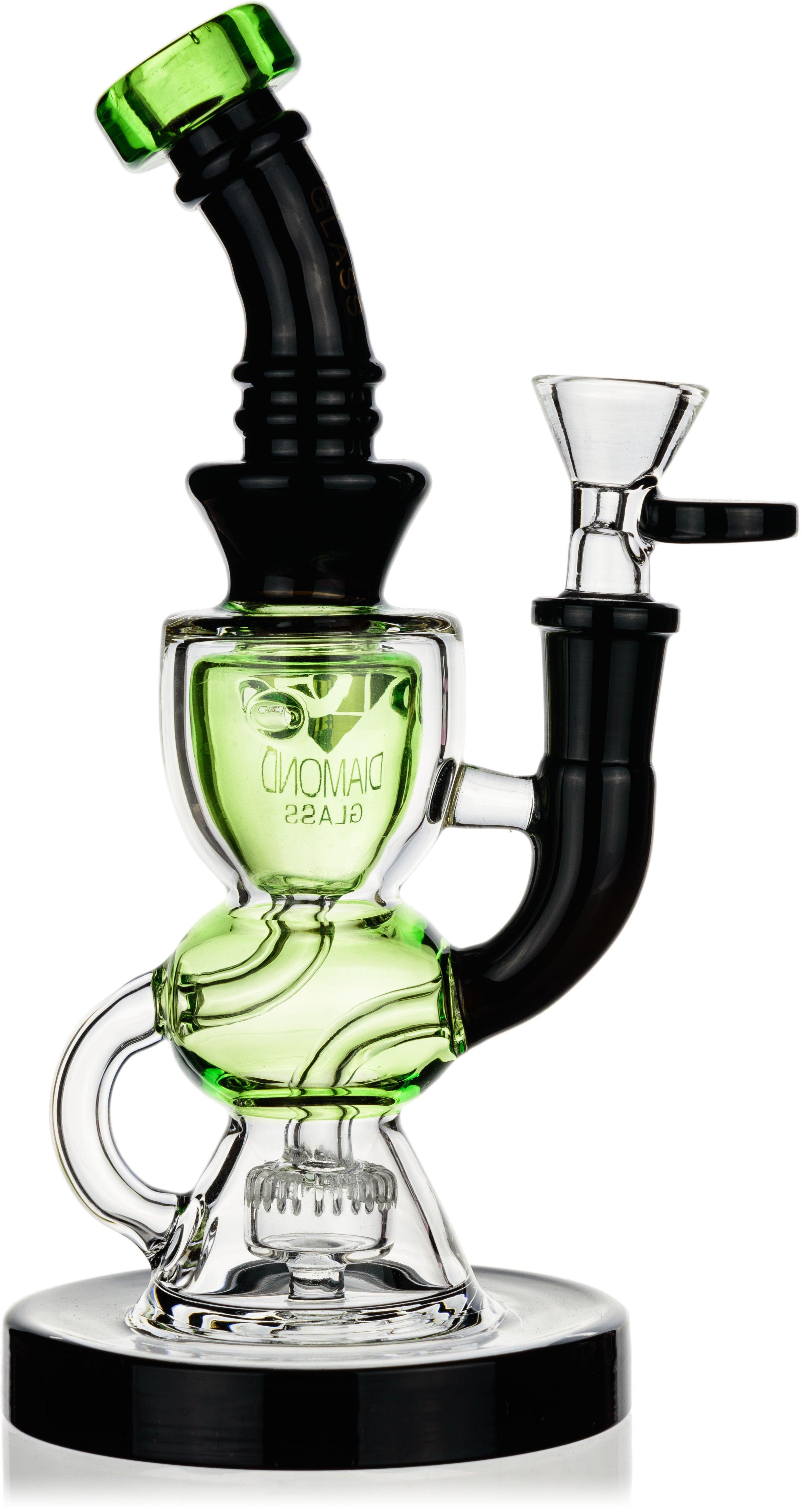 8" In-Cycler Rig, by Diamond Glass (free banger included) - Bat Kountry