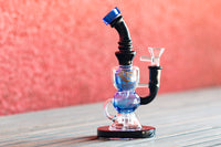 8" In-Cycler Rig, by Diamond Glass (free banger included) - Bat Kountry