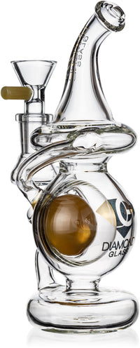 7" Floating Neutron Orb Recycler Rig, by Diamond Glass (free banger included) - Bat Kountry