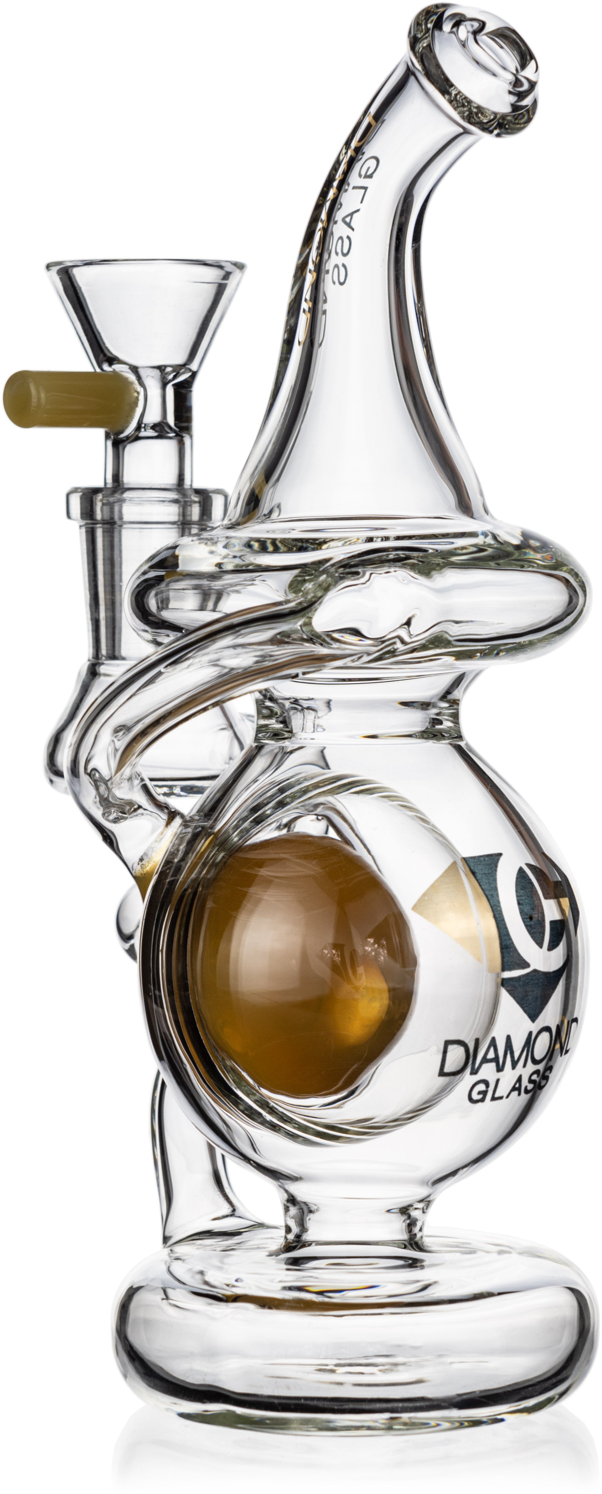 7" Floating Neutron Orb Recycler Rig, by Diamond Glass (free banger included) - Bat Kountry