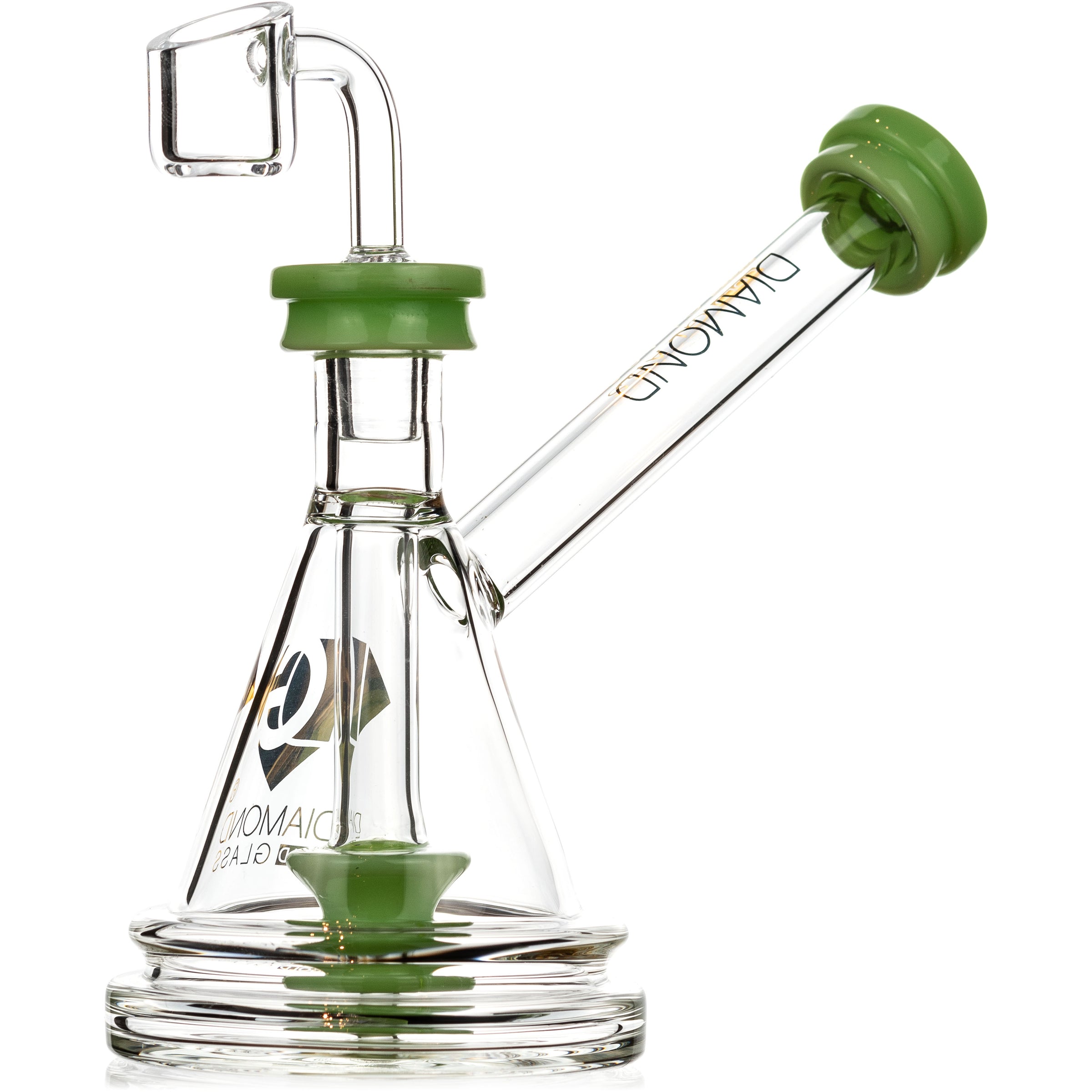 Pyramid Rig, by Diamond Glass (free banger included) - Bat Kountry