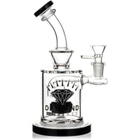 8" Swiss Showerhead Perc Rig, by Diamond Glass (free banger included)