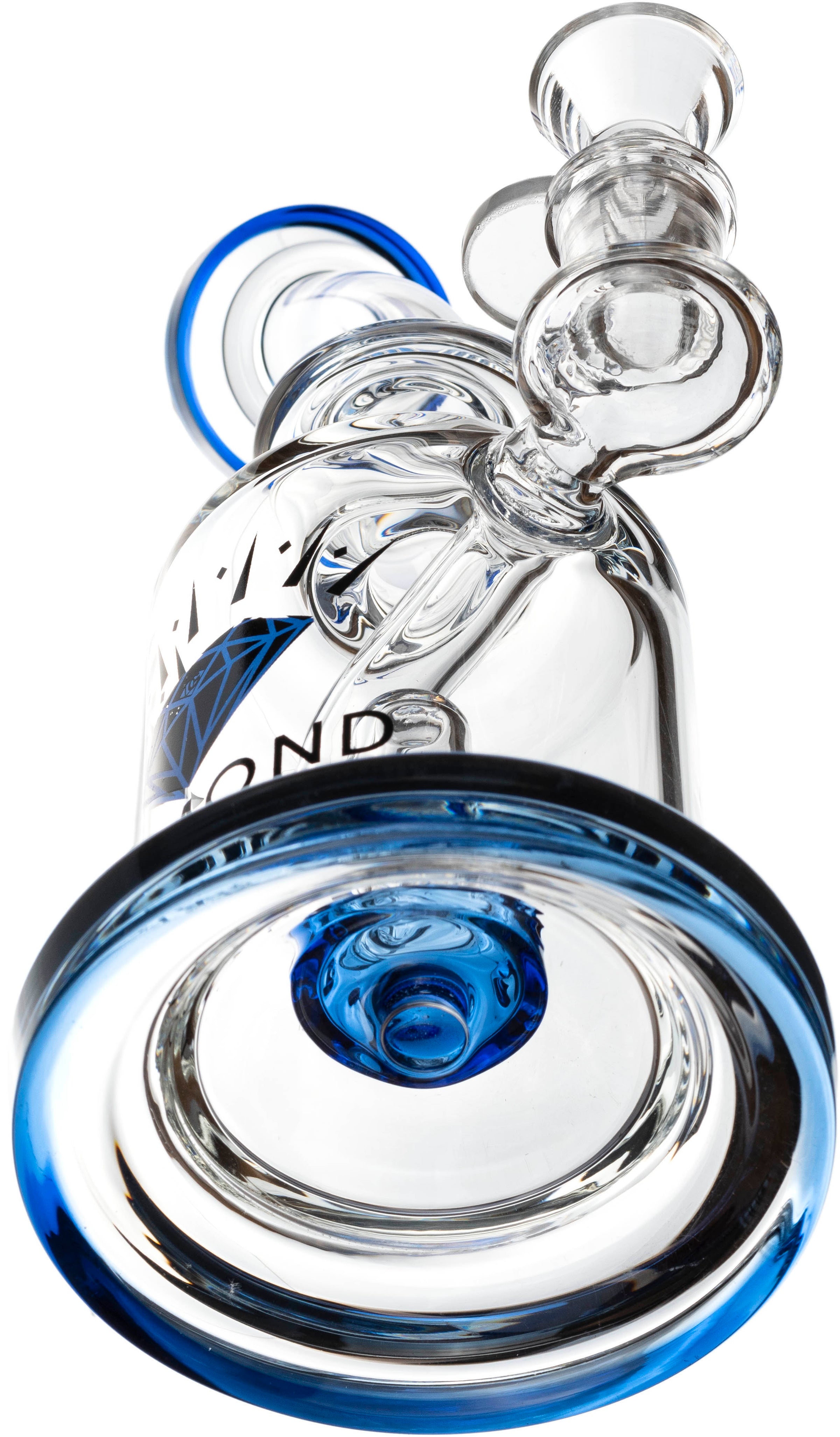 8" Swiss Showerhead Perc Rig, by Diamond Glass (free banger included)