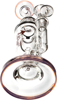 8" Incycler Cross Rig, by Diamond Glass (free banger included)