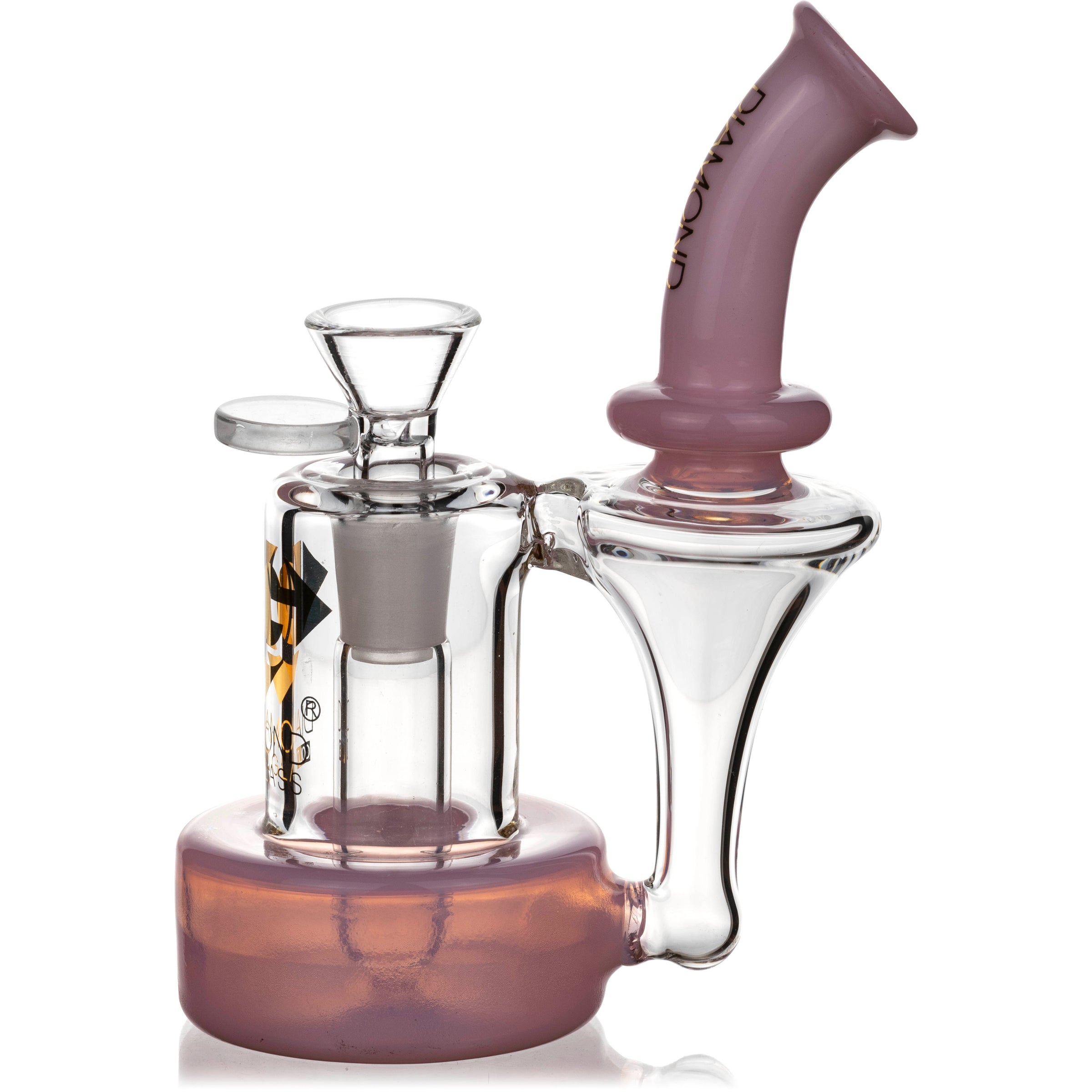 6" Mini Recycler Oil Rig, by Diamond Glass (free banger included)