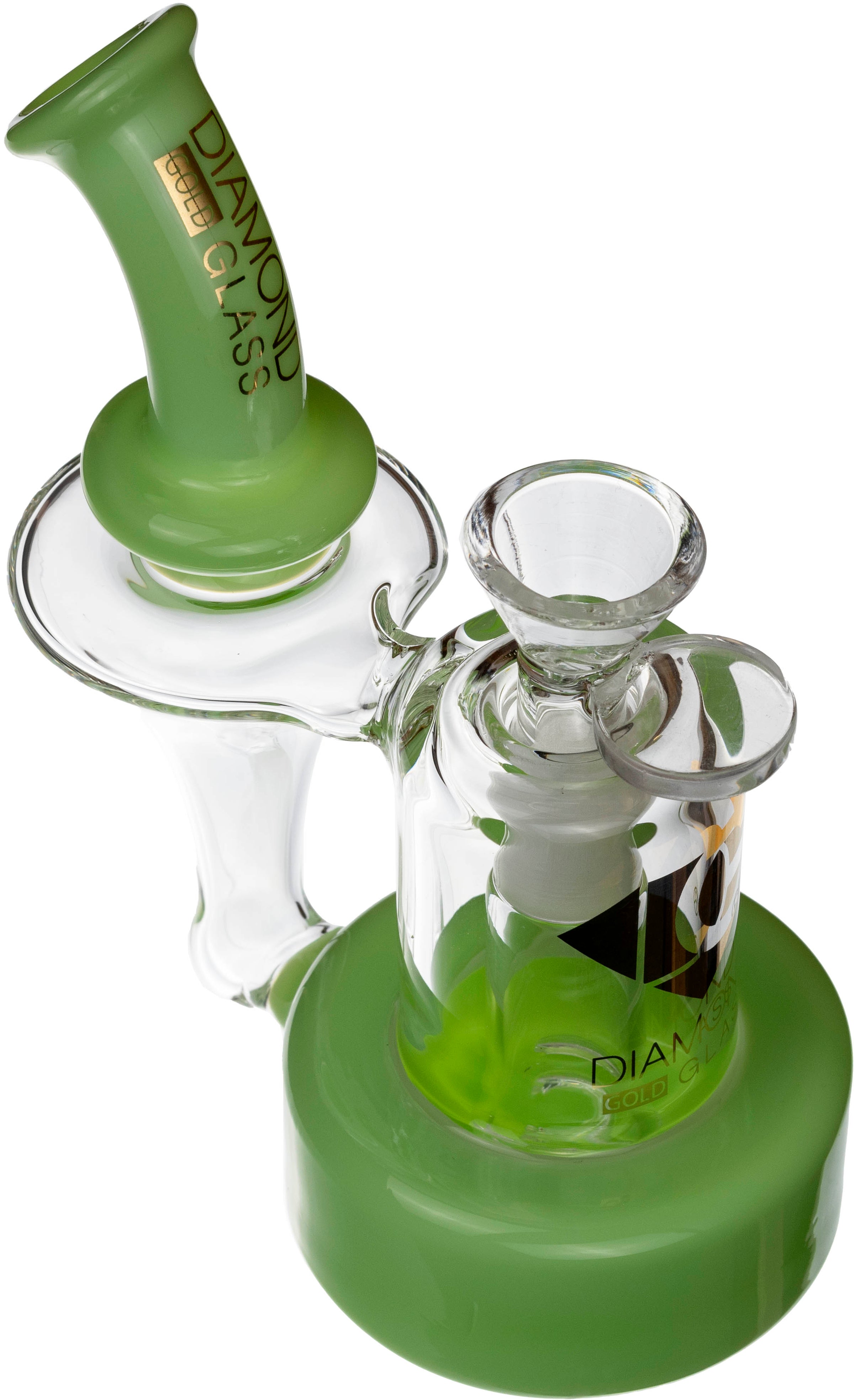 6" Mini Recycler Oil Rig, by Diamond Glass (free banger included)