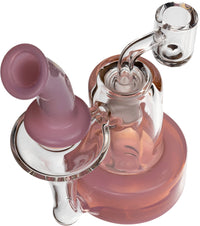 6" Mini Recycler Oil Rig, by Diamond Glass (free banger included)