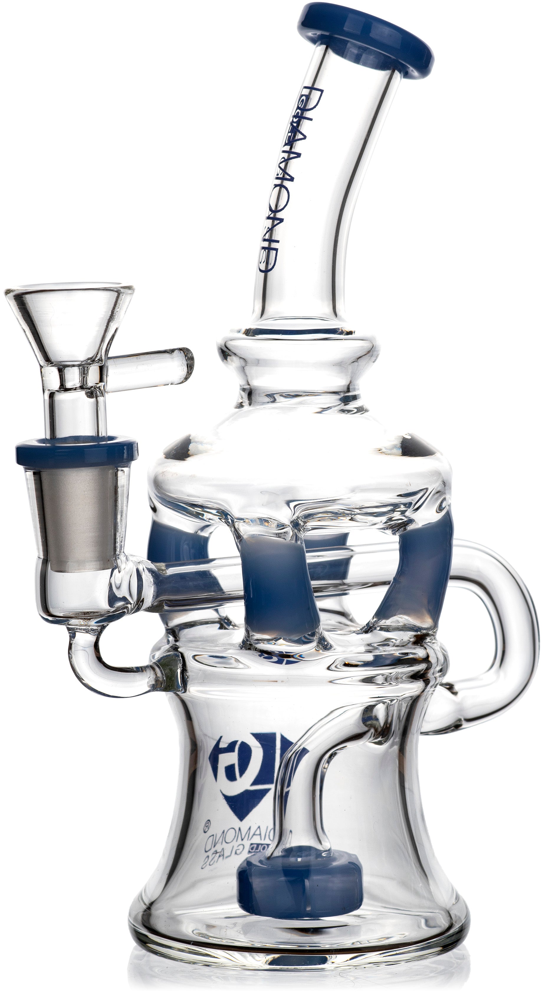 7” Diamond Cyclist Recycler, by Diamond Glass (free banger included)