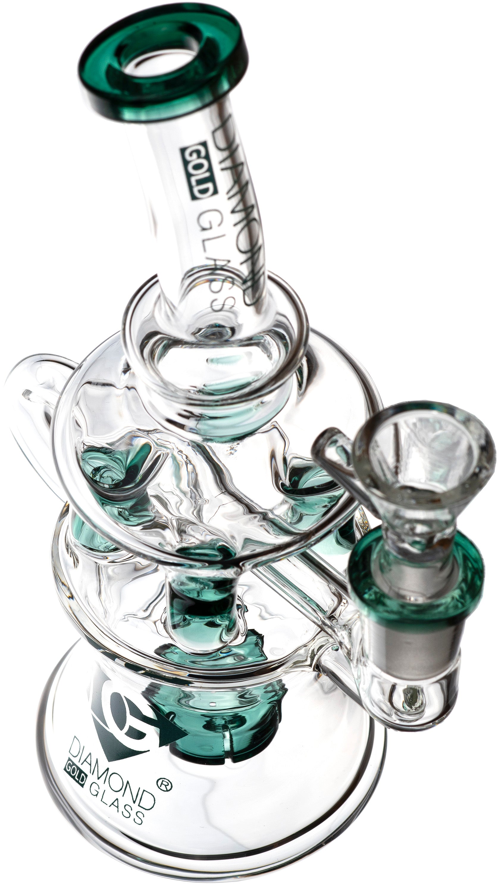 7” Diamond Cyclist Recycler, by Diamond Glass (free banger included)