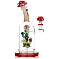 9" Magic Mushroom Rig, by MK100 Glass (free banger included)