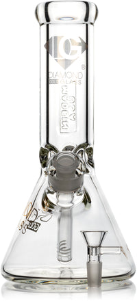 10” 9mm Heavy Thick Beaker Bong, by Diamond Glass