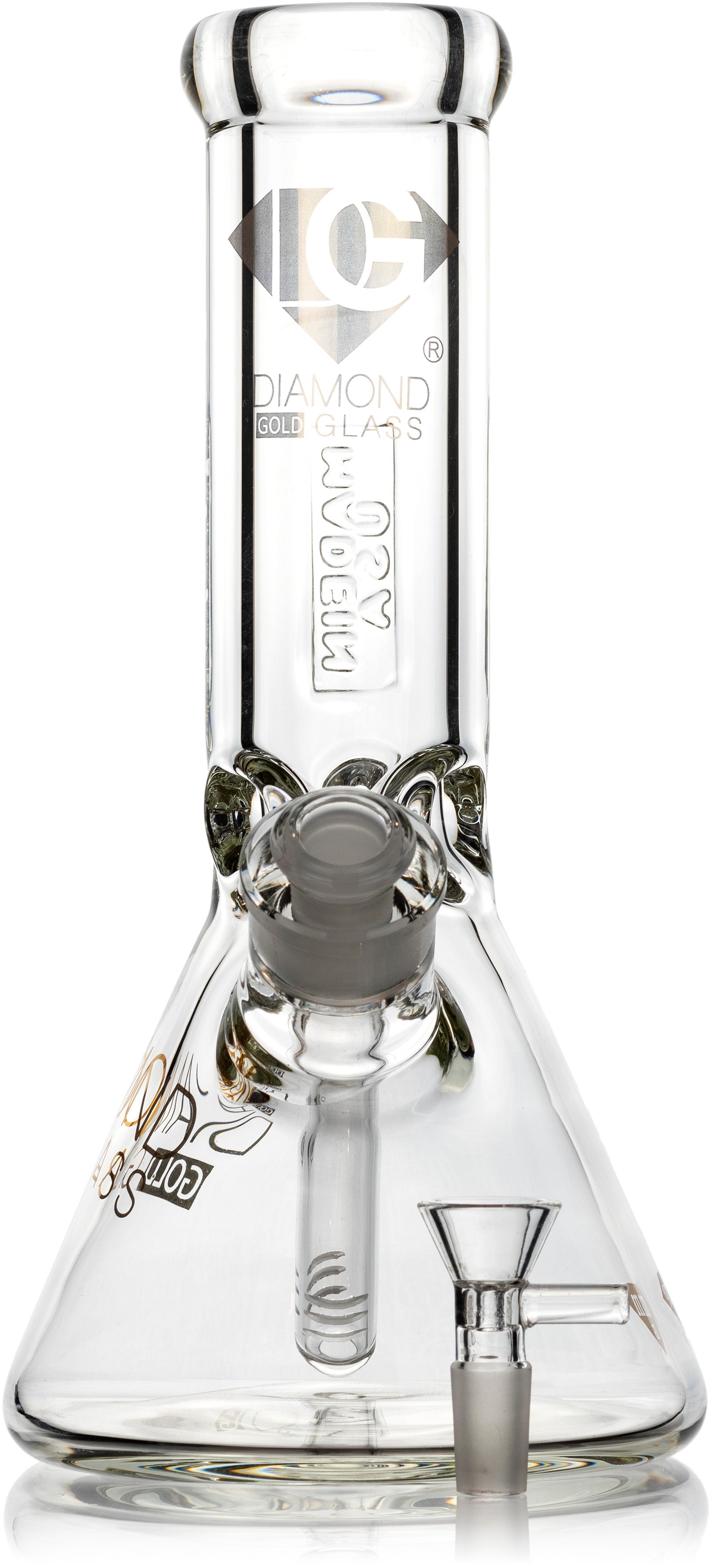 10” 9mm Heavy Thick Beaker Bong, by Diamond Glass