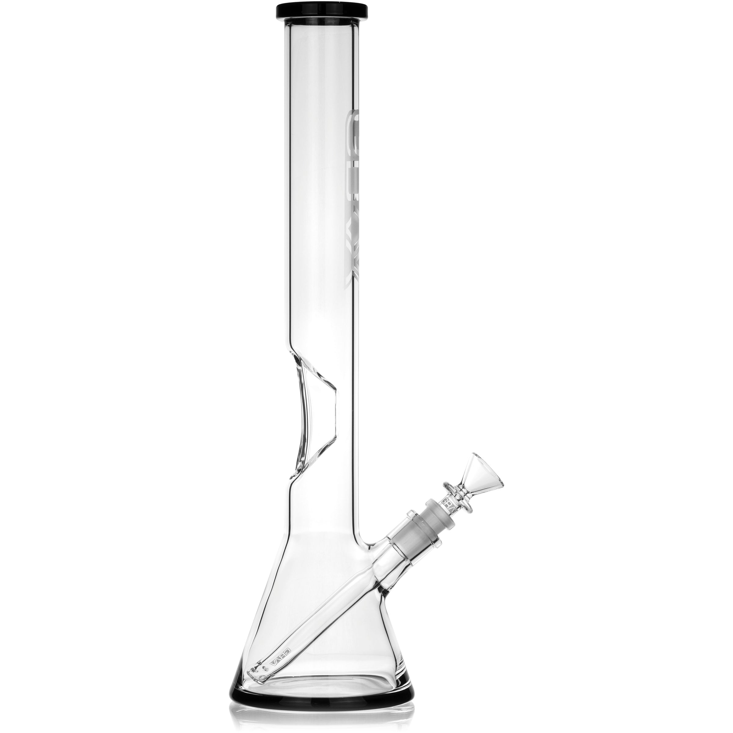 16" Large Beaker w/ 14mm Funnel Bowl & Fission Downstem, by Grav Labs