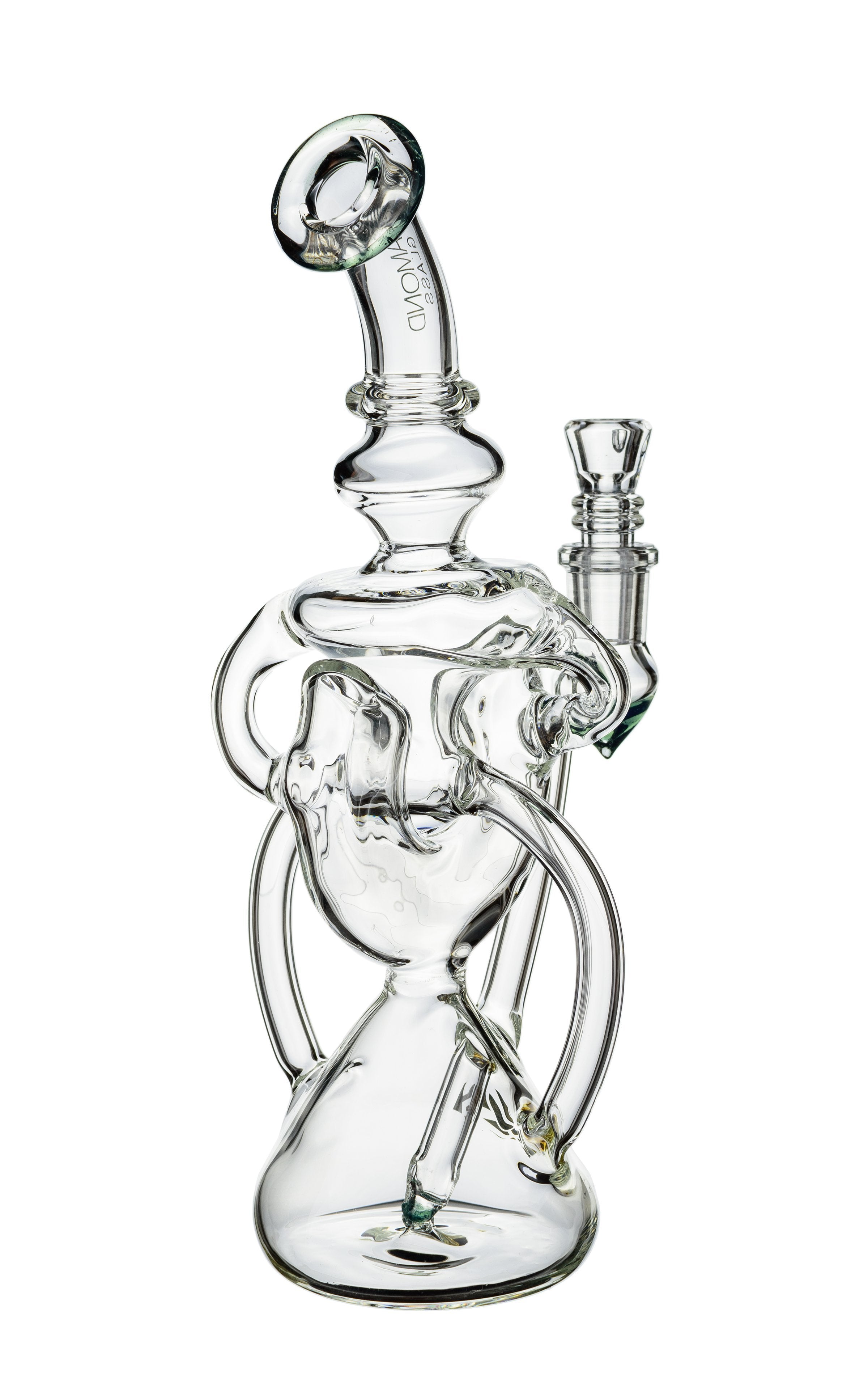 9" Wu-Cycler Rig, by Diamond Glass (free banger included) - Bat Kountry