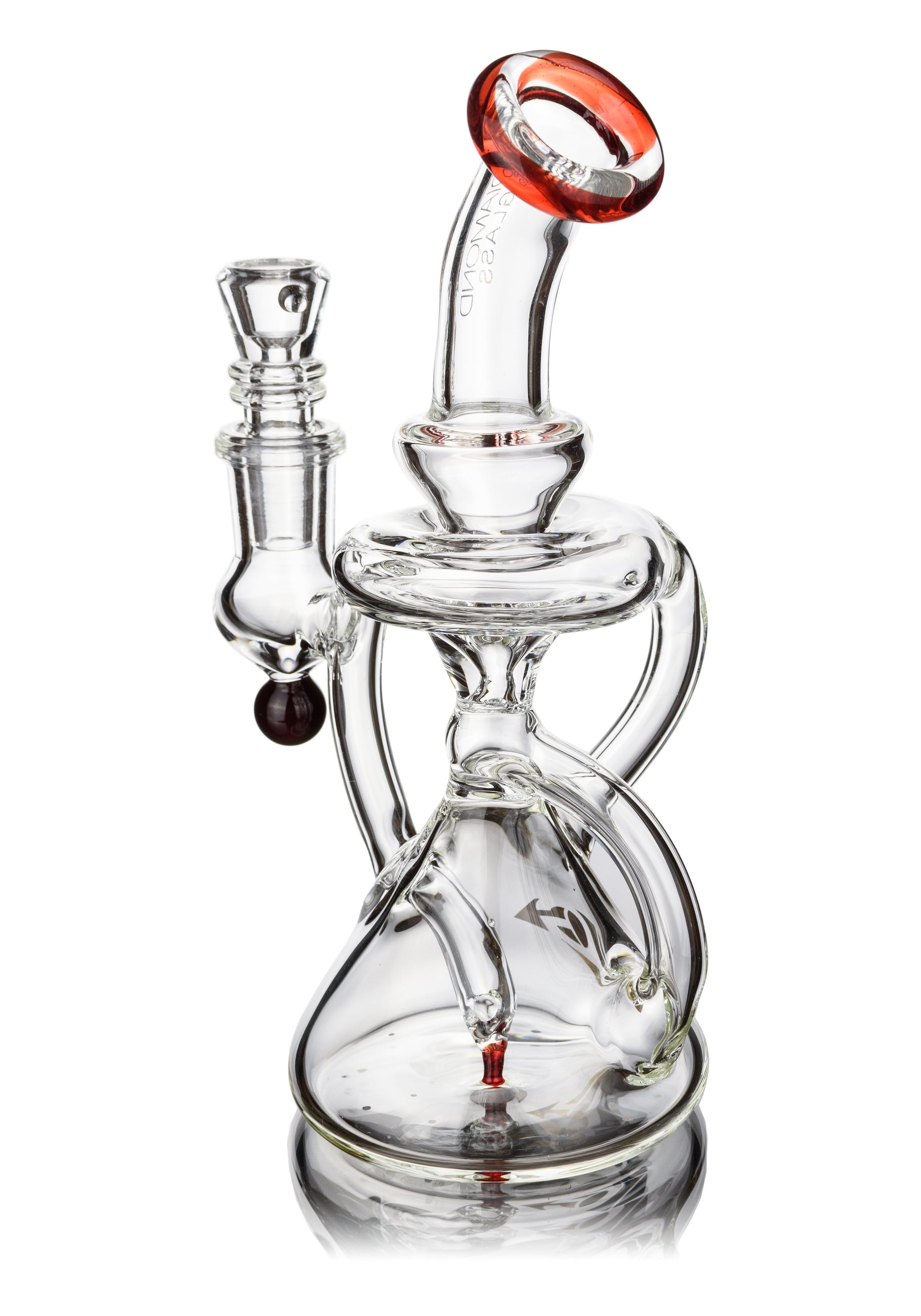 7" Multi-Arm Recycler Rig, by Diamond Glass (free banger included) - Bat Kountry
