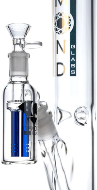 Ash Catcher w/ 14mm Joint, 45˚ Angle 3 Arm Tree Perc, by Diamond Glass