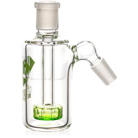 Ash Catcher w/ 14mm Joint, 45˚ Angle, Showerhead Perc, by Diamond Glass