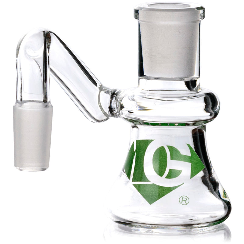 Dry Catcher w/ 14mm Joint, 90˚ Angle, by Diamond Glass