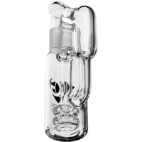 Ash Catcher w/ 14mm Joint, 90˚ Angle, Recycler Double Showerhead, by Diamond Glass