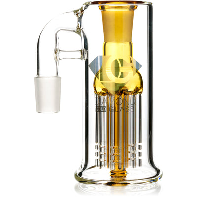 8 Arm Ash Catcher w/ 18mm Joint, 90˚ Angle, by Diamond Glass - BKRY Inc.