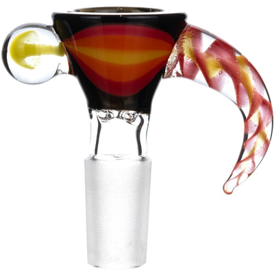 14mm Wave Horn Screen Bowl, by Diamond Glass - BKRY Inc.