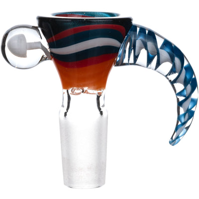 14mm Wave Horn Screen Bowl, by Diamond Glass - BKRY Inc.